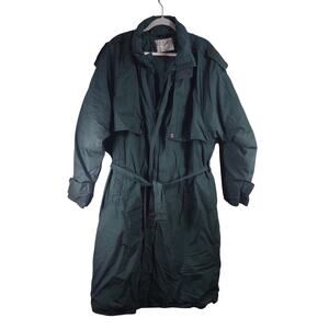 Vintage Northern Spirit Puffer Trench Coat, Size XL